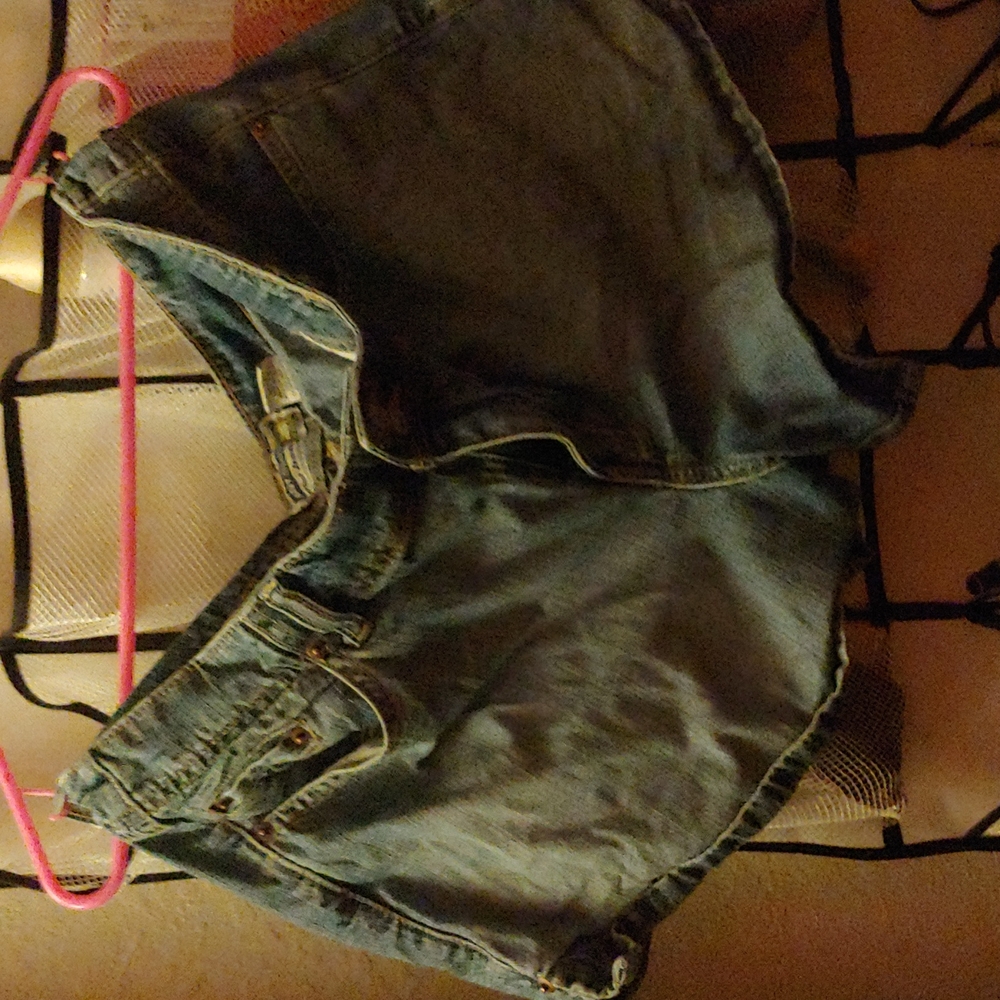 blue jean shorts size,14